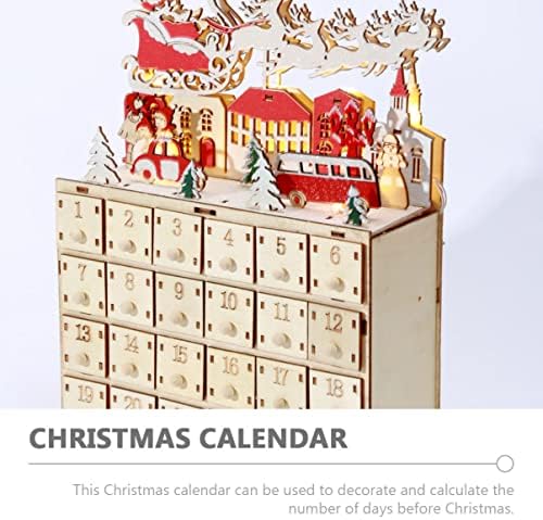 Светлина Адвент-Календар, многократна употреба Украса за Коледа, е Съставен от светлина, Подаръци с обратното броене на коледната