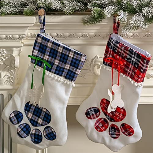Коледен Отглеждане KAIWU Коледен Отглеждане Семеен Отглеждане Окачени Чорапи Големи Коледни Чорапи украшение за Празничния сезон Украса на Парти Коледен Ден Декора