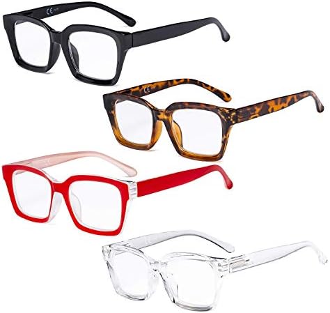 Eyekepper Спестете 10% на 5 опаковки женски очила за четене с формата на полумесец и 4 опаковки големи квадратни ридеров +2,25