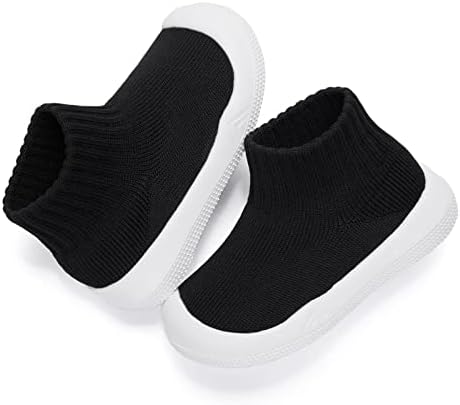 Eashi/ Нескользящая Детски обувки за ходене в помещението за малки момчета и Момичета, Дишащи Топли Ластични Чорапи,