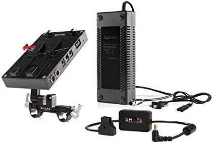 Захранващ Блок и зарядно устройство Shape D-Box с V-Образен стена за фотоапарат Panasonic EVA1, Sony FS7, FS7M2, FS5