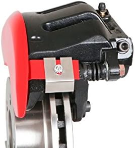 Капачки на челюстите MGP 17205SMGPRD Делото апарати с надпис MGP Червено-прахово покритие и сребърни символи (комплект от 4 броя)
