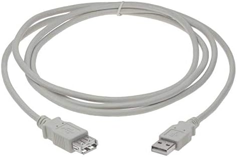 Удлинительный кабел SF Кабел 3 фут USB 2.0 мъжа към Жената, Мръсно-бял