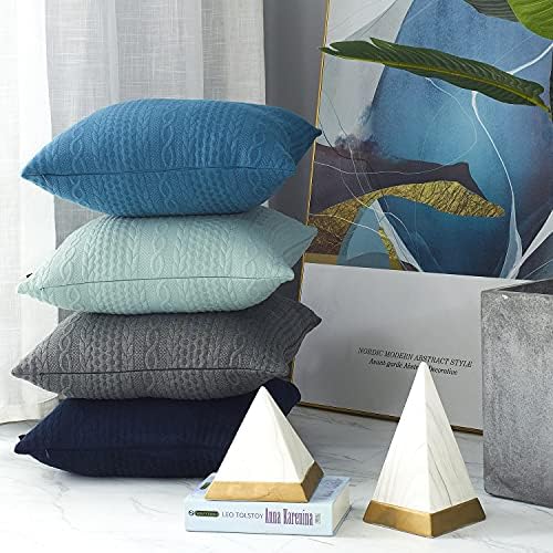 Сиви Калъфки Booque Valley, опаковки от 2 Супер Меки и Елегантни, Модерни покрива възглавница Сив цвят с