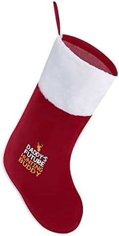 Татко Future Ловен Приятел Коледен Отглеждане Семейни Чорапи Коледа Декор на Сладки Висящи Орнаменти на Украса за Коледа 8,2