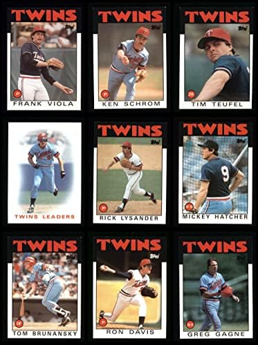 1986 Topps Minnesota Twins Команден сет Minnesota Twins (сет) NM/MT Близнаци