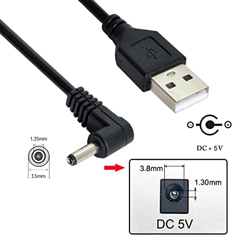 кабел USB 2.0 Plug под прав ъгъл от 90 градуса 3,5 мм 1,35 мм Plug захранване dc 5 Багажника на Кабела 80 см
