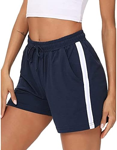 Компресия шорти MIASHUI, дамски панталони за йога, тънки спортни дамски къси панталони с еластичен ластик на талията,