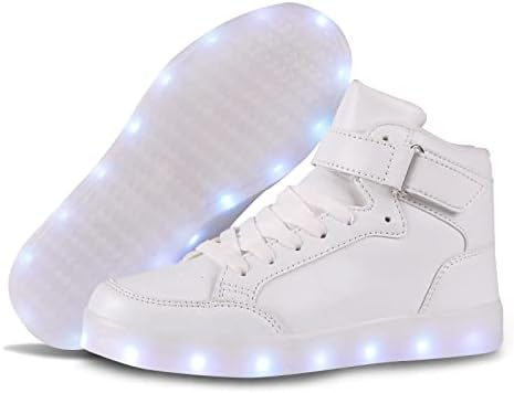 UMUERX/ Детски обувки с led подсветка за момчета и Момичета, Стръмни USB Зарядни Мигащи Маратонки с най-високо берцем,