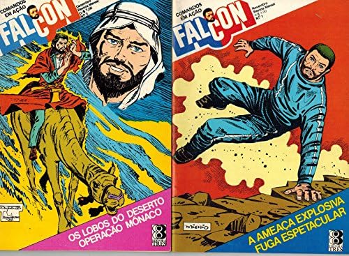 Falcon Comandos em Acao Серия комикси, бразилското Джи-Джо 1-4 (Редакция 1977) VF!