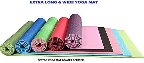 Постелки за йога Bestzo HPE - 72 x 24 е Много дебел, 1/4 постелката за йога и фитнес център от ново екологично