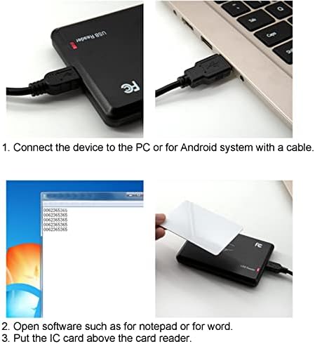 Четец на смарт-карти Fafeicy USB Common Access CAC с Led един сигнал и е много Дълъг Кабел с дължина 1,4 м за