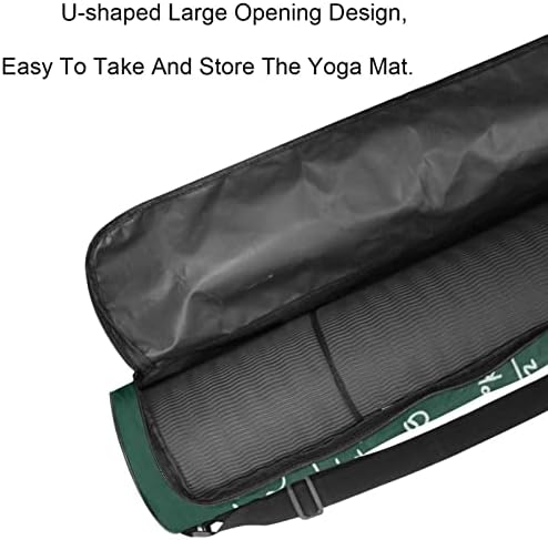 Чанта за постелки за йога LAIYUHUA, спортна чанта за йога с двойни ципове за жени и мъже - Гладка ципа, U-образна голяма дупка