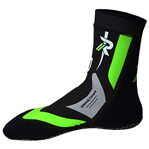 Роар Неопренови Чорапи ММА Боксовия Протектор Глезен Бандаж За Тренировки във фитнеса от 2 mm на Термо Чорапи за Мъже (Зелен,