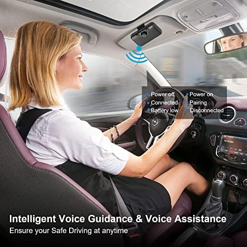 автомобилен високоговорител, Bluetooth 1mii Hands Free, Портативен комплект за кола за мобилен телефон, Автоматично включване