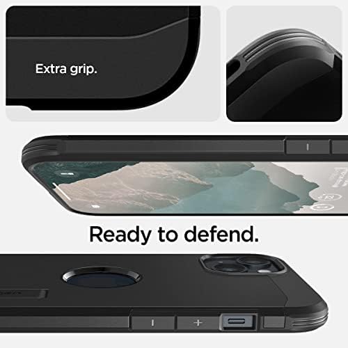 Калъф Spigen Tough Armor (MagFit), съвместим с MagSafe, предназначен за iPhone 14 Плюс Case (2022) - Черен