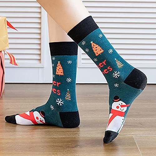 WYTong Коледни Празници Чорапи за Жени, Модни Чорапи с Коледните Принтом Средна дължина, Спортни Чорапи