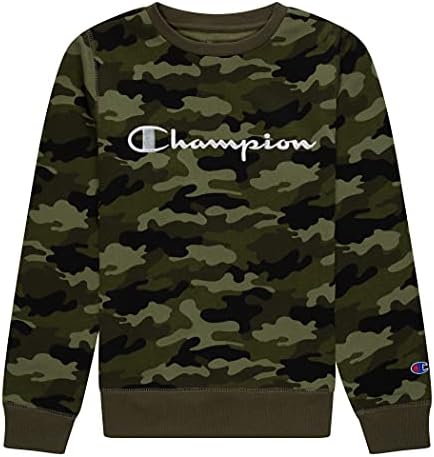 Мек вълнен плат Пуловер Champion Unisex Heritage за момчета и Момичета, Свитшот Scipt