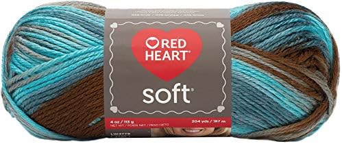 Палто: Прежда Red Heart Soft Yarn, опаковане Waterscape от 3