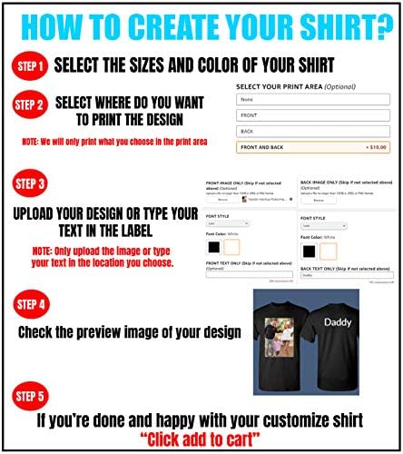 Добавете Вашия Собствен Текстов дизайн, Индивидуална Тениска за възрастни Отпред и отзад Tee