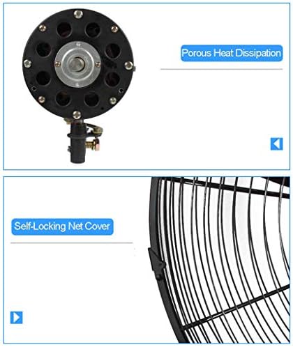 Промишлен | търговски устойчив вентилатор 3 скорости, энергоэффективный осцилиращ вентилатор на стойка за склад - 3 размера
