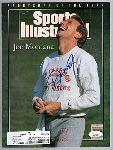 Джо Монтана подписа договор със списание Auto Sports Illustrated Jsa ad21390 **49ers** Копито - Списания NFL с автограф