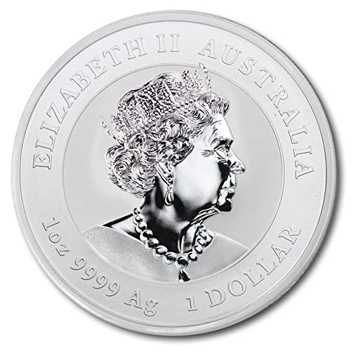Сребърна монета на Австралийския на лунната година на Тигъра 2022 AU тегло 1 унция, Брилянт, без лечение (в капсули), със сертификат