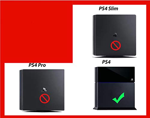 ZOOMHITSKINS Кожа PS4, съвместима с Playstation 4, Череп, Череп с Рози, Скелет на ужасите Бял цвят, 1 Кожа конзола