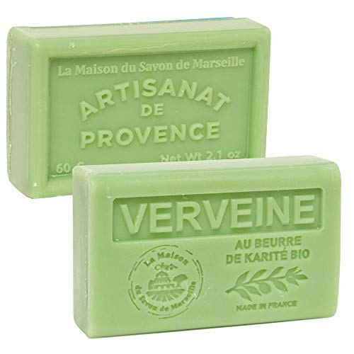 Френското сапун, Традиционно Марсельское Savon - Върбинка 1 парче Органични сапуни с тегло от 60 грама