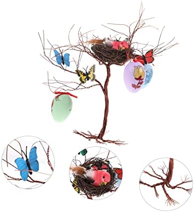 HANABASS 1 компл. Подвесное Украса на Масата Украшение Дисплей Яйце Жично Център Изкуствен См Празнични Занаяти Декор на Дърво