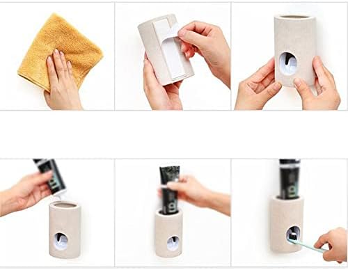 AGRIVA Притежателя на четка за зъби, Автоматична Сокоизстисквачка Опаковка на Паста за зъби Монтиране на стена Притежателя