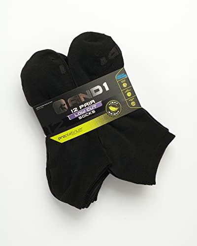 AND1 Мъжки чорапи – Леки чорапи с дълбоко деколте PROPLATINUM (12 опаковки)