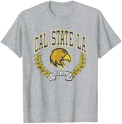 Реколта Тениска с логото на Cal State Los Angeles Златни Орли Victory
