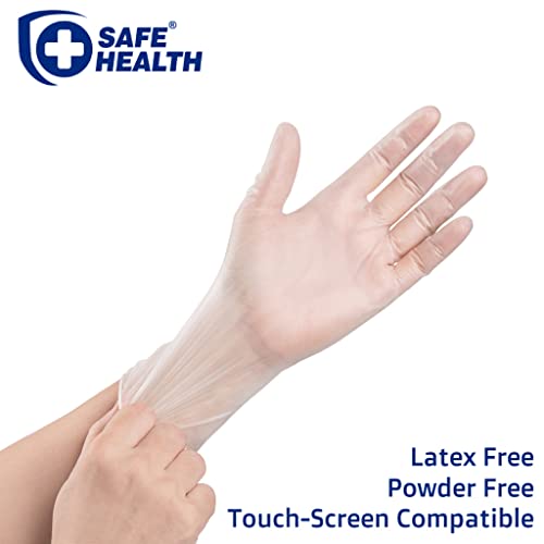 Безопасни за здравето на Винилови ръкавици за Еднократна употреба за разглеждане, Без латекс, Без Прах Прозрачен В опаковка