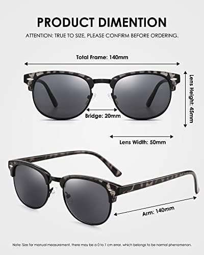 FEIVSN 2 Опаковки Слънчеви Очила за Четене за Мъже Жени Реколта Полнообъективные Слънчеви Очила За Четене Външни