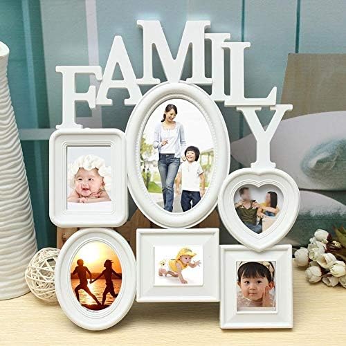 ZHAOLEI Популярна Семейна рамка за снимка За Спомен Пластмасов Стенни Поставки За Демонстрация на снимки от 6 Различни