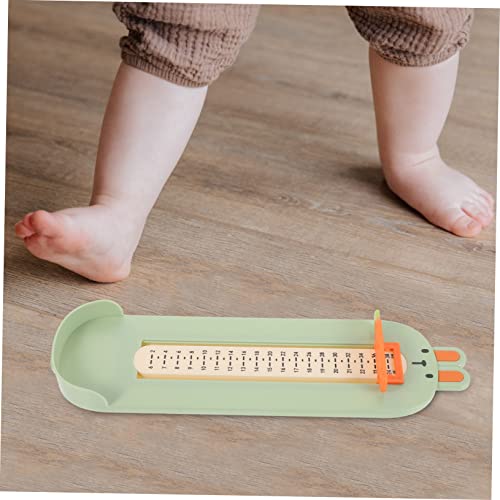 Hemoton 3шт Детски Измервателен Уред За Крака, Детски Домакински Зелен Тестер за краката от Abs-пластмаса