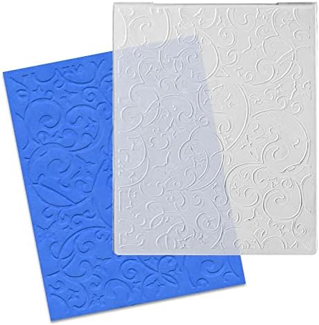 Лозови листа Тънки Пластмасови Папки с Релефни изображения за направата на Картички, 3D Текстурирани Папка с Отпечатан