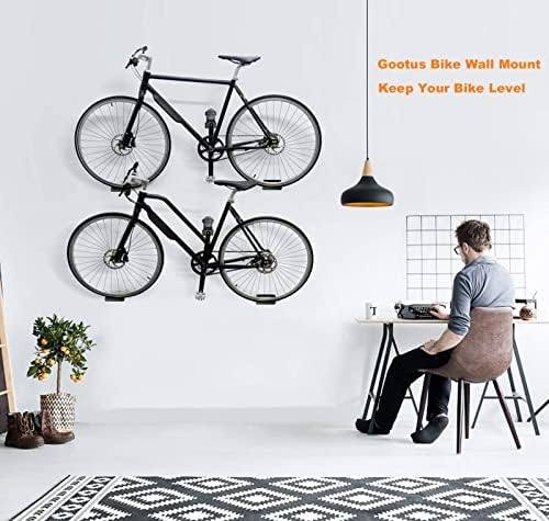 Конзола за монтиране на велосипед - Хоризонтална стойка за съхранение на велосипеди в помещение за гараж или къща,