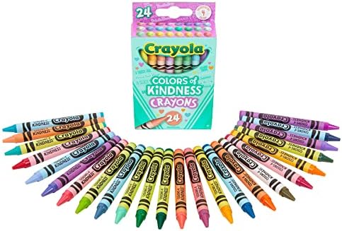 Crayola Цвят на доброта, Опаковка от 24 цветни моливи, 24 брой (опаковка от 1), Асорти