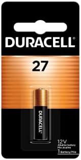 Алкална батерия Duracell 27 12 v, 1 Брой в опаковка, Алкални батерии 27 12, Устойчива за ключодържатели, автомобилни аларми, GPS тракери и много Други неща