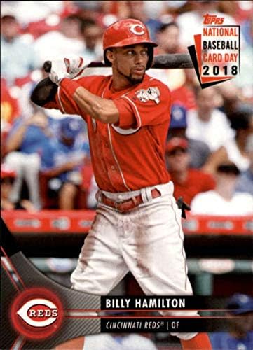 2018 Национален ден на бейзболни картички Topps 19 Бейзболна картичка Били Хамилтън Редс