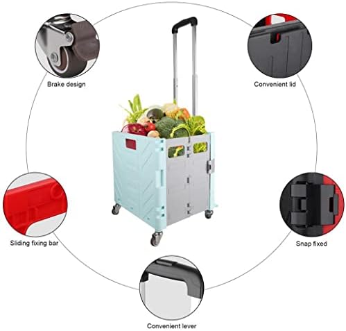 SXYMKJ Преносима чанта за количка за пазаруване, Сгъваема чанта-тоут, Кошница за пазаруване, магазини за Хранителни стоки