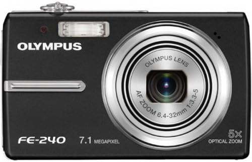 Olympus Stylus FE-240 7,1-Мегапикселова Цифрова камера с Двойна Стабилизированным изображение с 5-кратно оптично увеличение