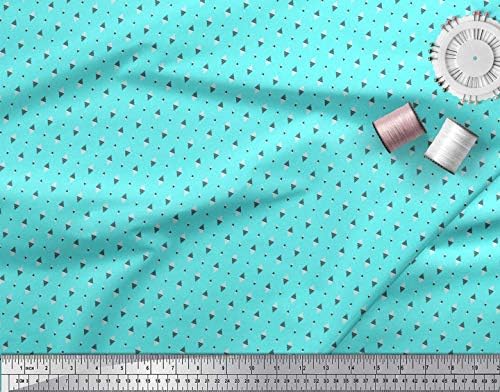 Памучен трикотажная плат Soimoi, триъгълен риза, кърпа с принтом ширина 58 см