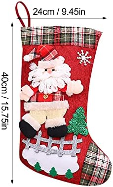 Коледна украса, Коледни Чорапи, Скъпи Дядо коледа, Снежен човек, Украса за Коледната елха, Подарък пакет, Деца, Дами,