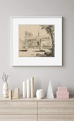 БЕЗКРАЙНИ СНИМКИ Снимка: Нотр Дам дьо пари | 1925 | Катедрала Нотр дам | Париж, Франция | Възпроизвеждане на исторически