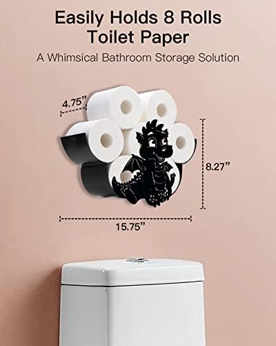 Срок на годност-Държач за Тоалетна Хартия Dragon, Монтиране на Склад Тоалетна Хартия за Баня на Допълнителни 8