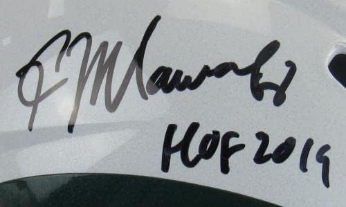 Кевин Мавэ Подписа Автограф Riddell Jets FS Реплика на Каската с / Insc JSA Знам - Каски NFL с автограф