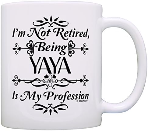 Подарък за пенсиониране Аз не съм пенсионер да Бъде Яей-това е Моята Професия Подарък Кафеена Чаша Чаена Чаша Бяла